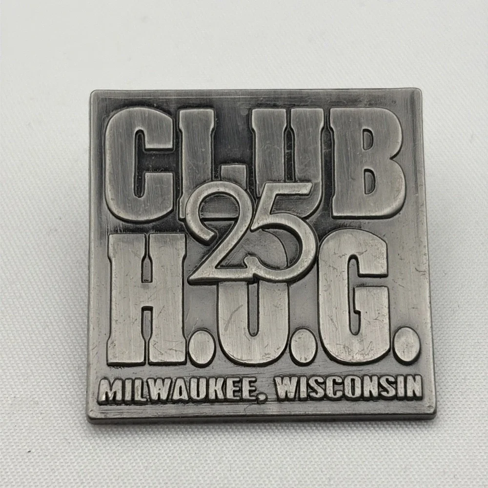 Club HOG Harley Owners Group Milwaukee Wisconsin Motorcycles Lapel Hat Pin